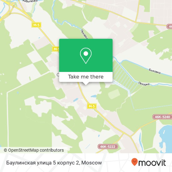 Баулинская улица 5 корпус 2 map