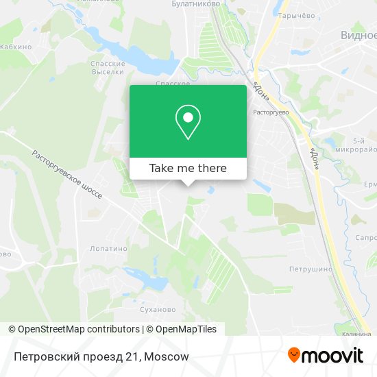 Петровский проезд 21 map