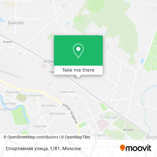 Спортивная улица, 1/81 map