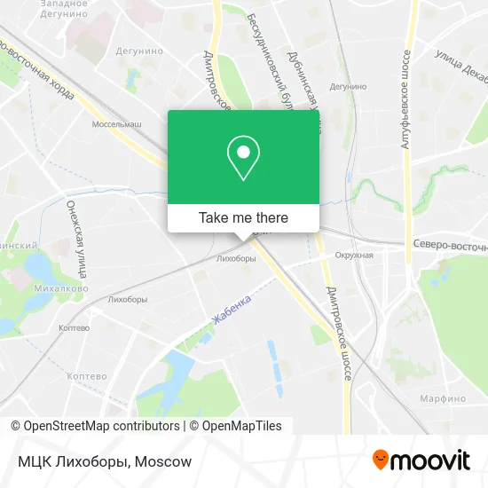 МЦК Лихоборы map