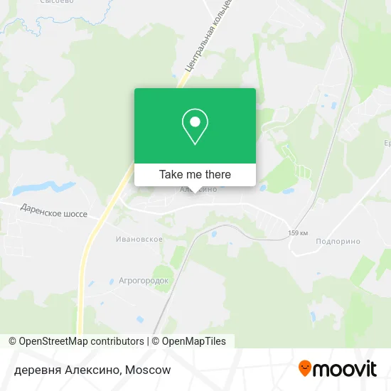 деревня Алексино map