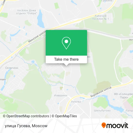 улица Гусева map