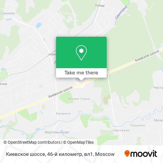 Киевское шоссе, 46-й километр, вл1 map