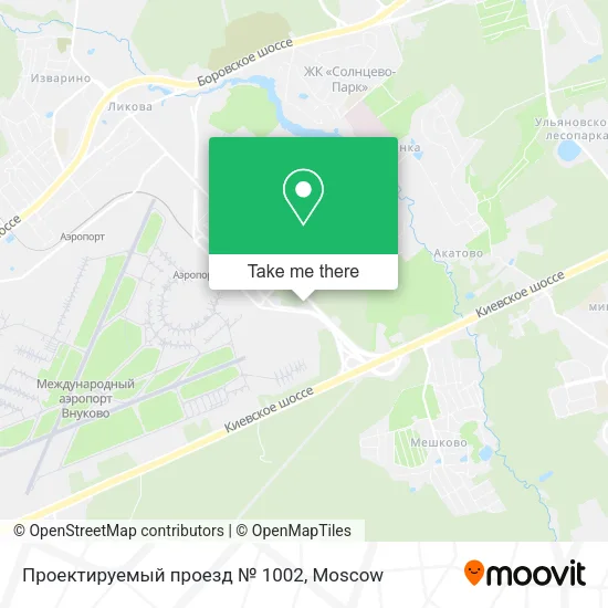 Проектируемый проезд № 1002 map