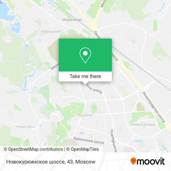 Новокуркинское шоссе, 43 map