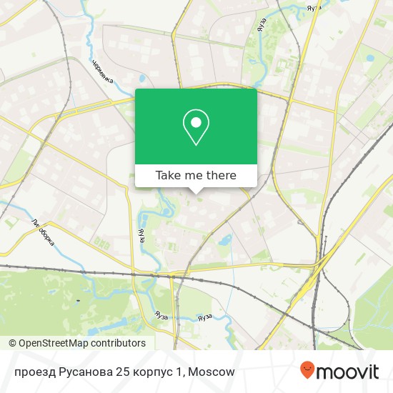 проезд Русанова 25 корпус 1 map