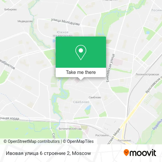 Ивовая улица 6 строение 2 map