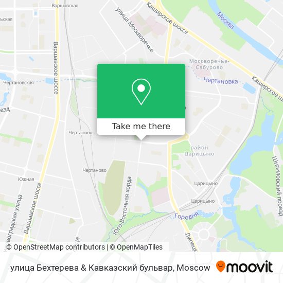 улица Бехтерева & Кавказский бульвар map