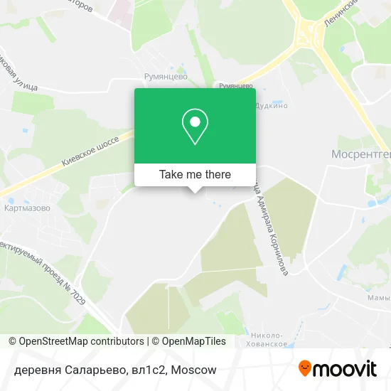 деревня Саларьево, вл1с2 map