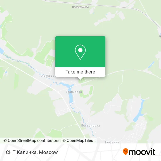 СНТ Калинка map