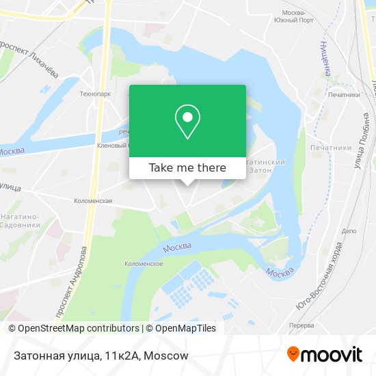 Затонная улица, 11к2А map