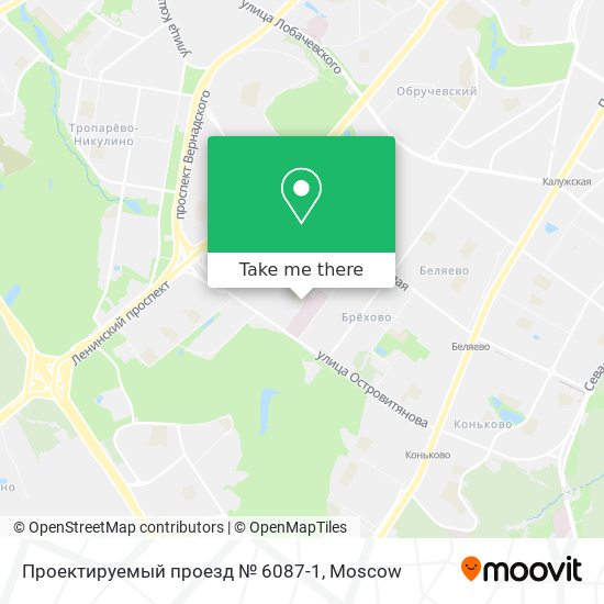 Проектируемый проезд № 6087-1 map