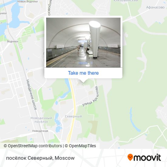 посёлок Северный map