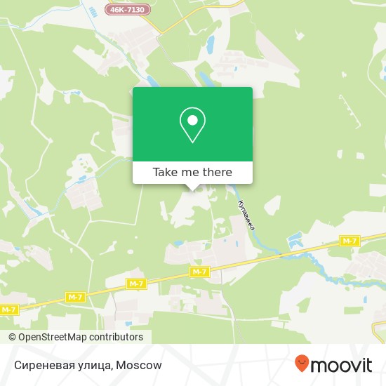 Сиреневая улица map