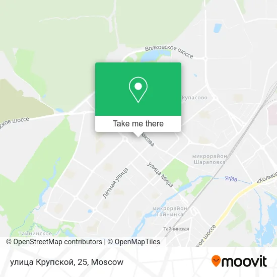 улица Крупской, 25 map