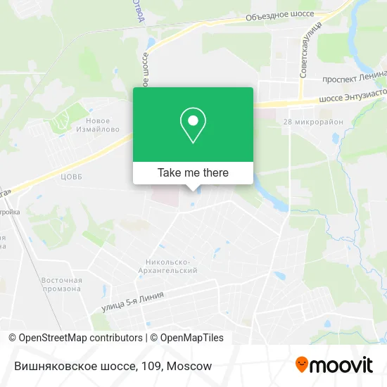Вишняковское шоссе, 109 map
