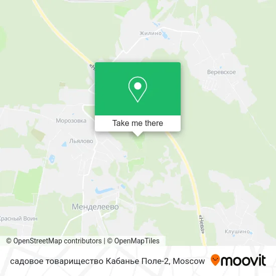 садовое товарищество Кабанье Поле-2 map