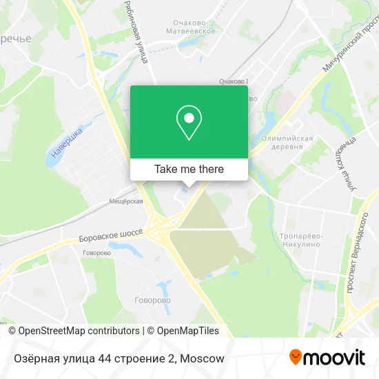Озёрная улица 44 строение 2 map