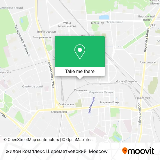 жилой комплекс Шереметьевский map