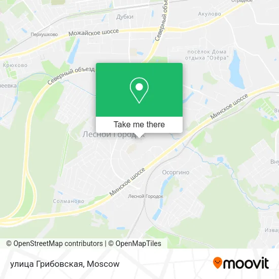улица Грибовская map