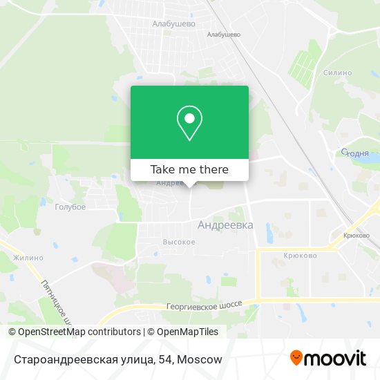 Староандреевская улица, 54 map