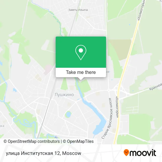 улица Институтская 12 map