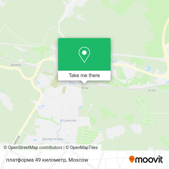 платформа 49 километр map