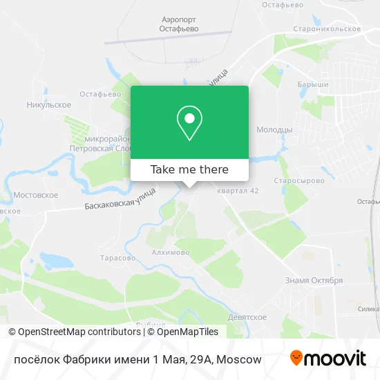 посёлок Фабрики имени 1 Мая, 29А map