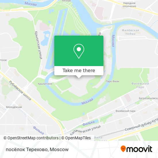 посёлок Терехово map