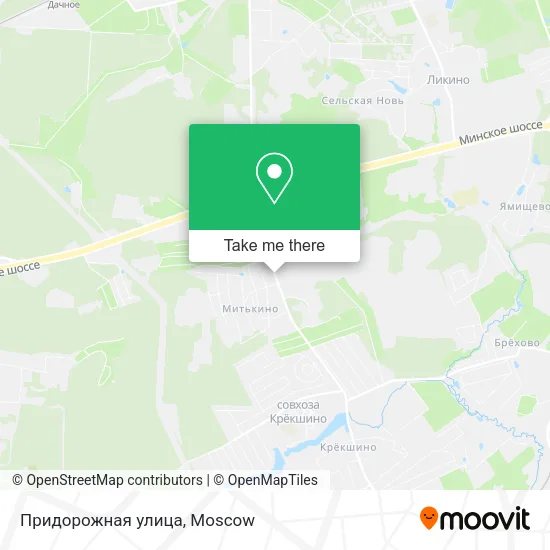 Придорожная улица map