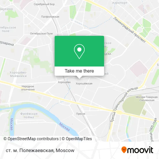 ст. м. Полежаевская map