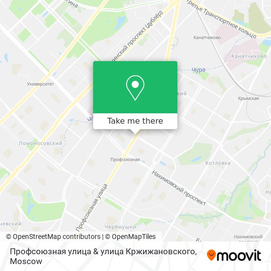 Профсоюзная улица & улица Кржижановского map