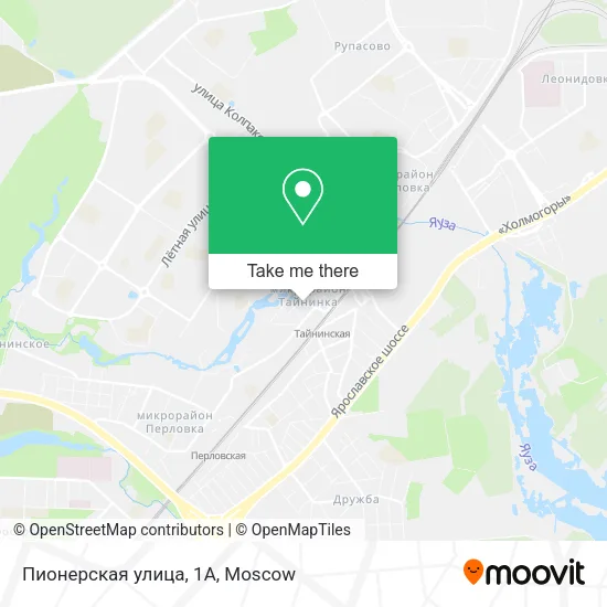 Пионерская улица, 1А map