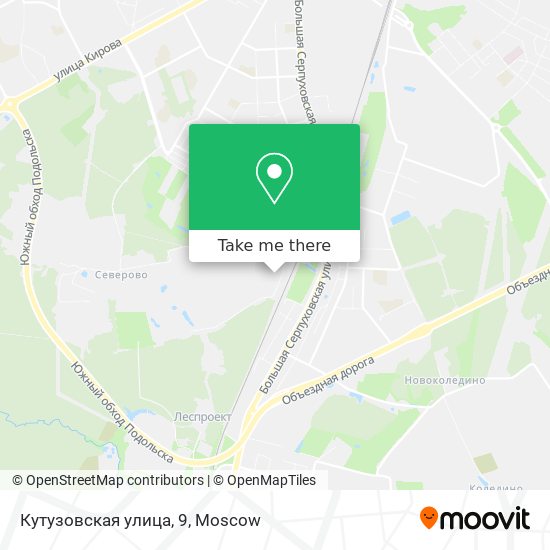 Кутузовская улица, 9 map