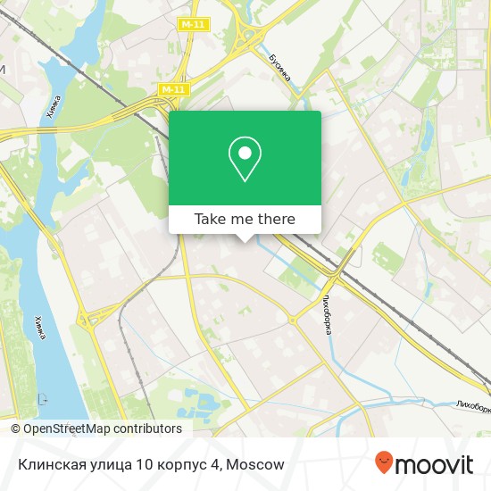 Клинская улица 10 корпус 4 map