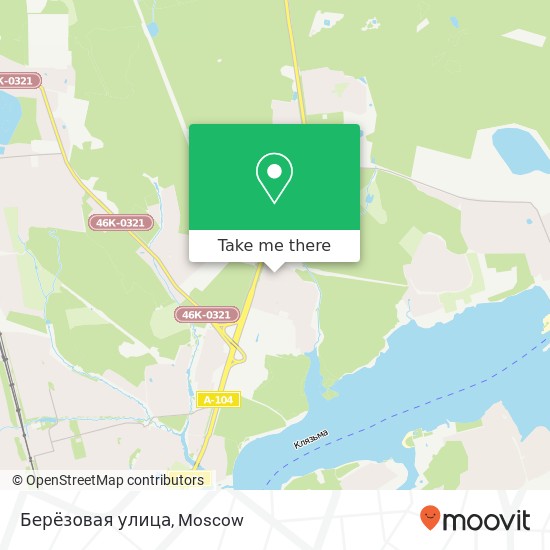 Берёзовая улица map