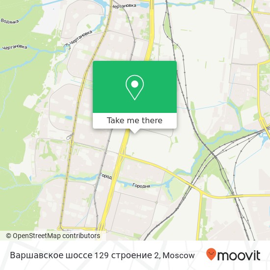 Варшавское шоссе 129 строение 2 map