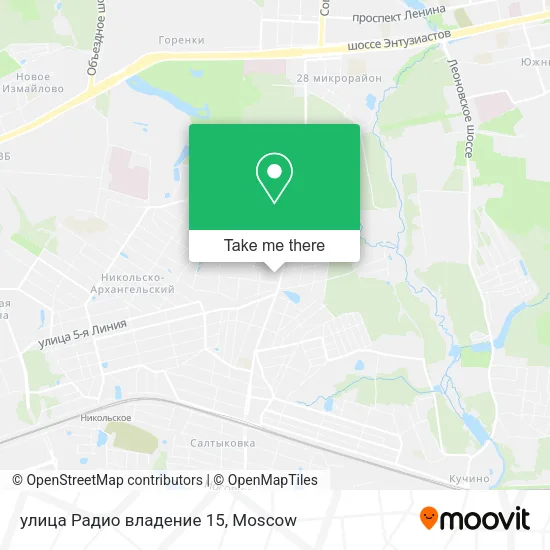улица Радио владение 15 map
