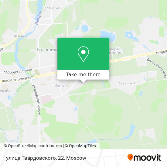 улица Твардовского, 22 map