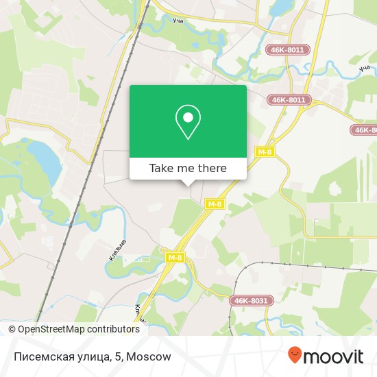 Писемская улица, 5 map