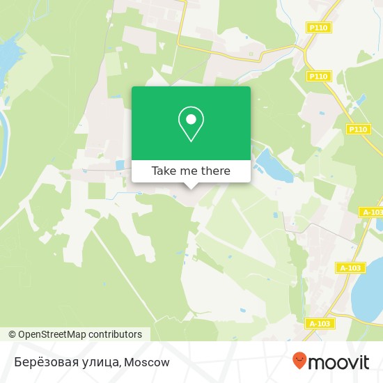 Берёзовая улица map