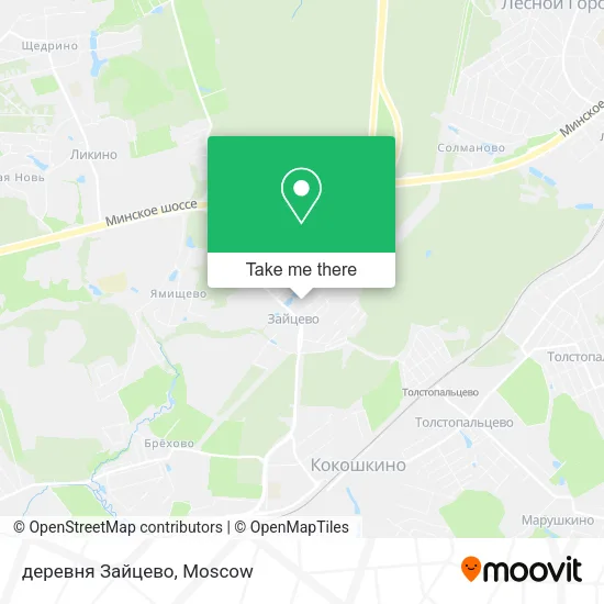 деревня Зайцево map