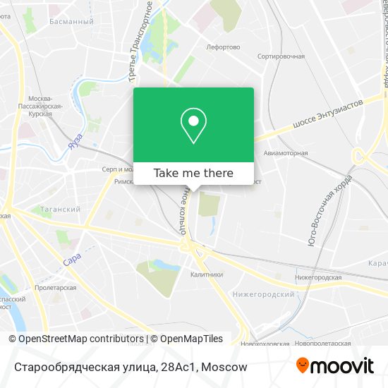 Старообрядческая улица, 28Ас1 map
