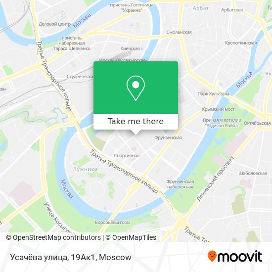 Усачёва улица, 19Ак1 map