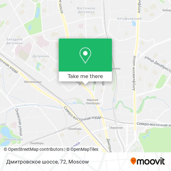 Дмитровское шоссе, 72 map