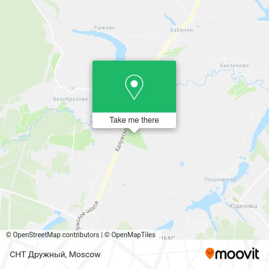 СНТ Дружный map