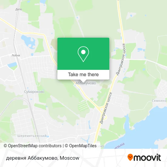 деревня Аббакумово map