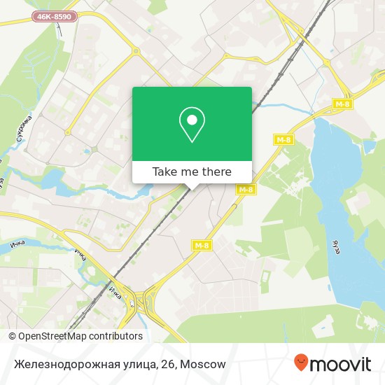 Железнодорожная улица, 26 map