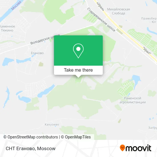 СНТ Еганово map