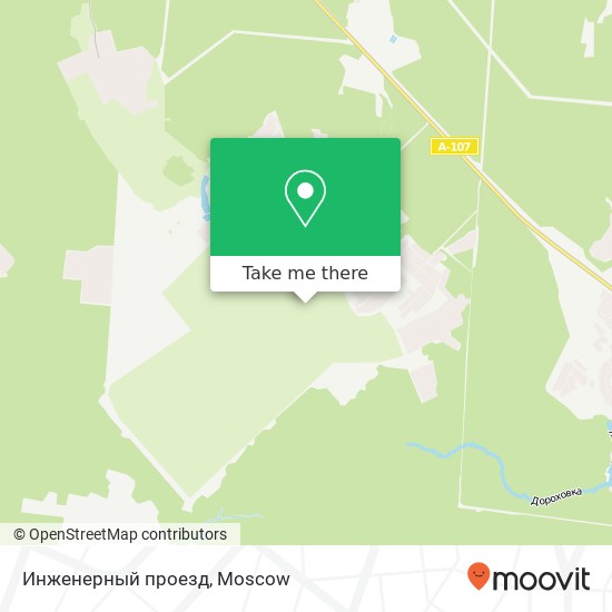 Инженерный проезд map